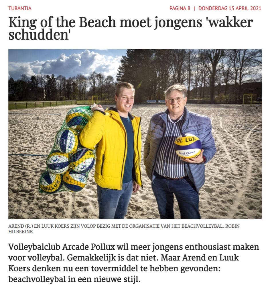 King of The Beach beachvolleybal - Arcade Bouw Consult